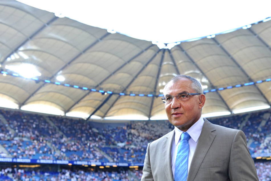 Felix Magath in seiner langjährigen Heimat: dem Hamburger Volksparkstadion.