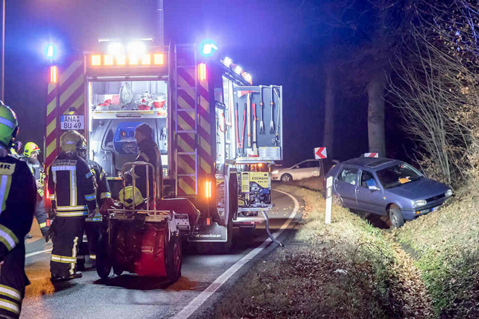 Für die Unfallaufnahme und Bergung des VW musste die B 101 rund zwei Stunden gesperrt werden.