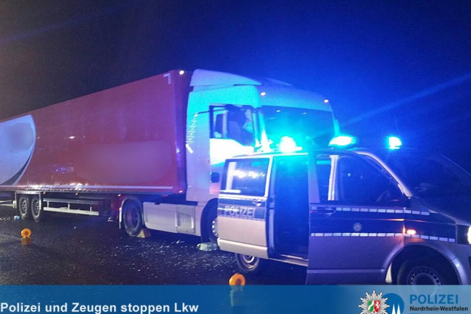 Der Laster-Fahrer starb an einer Attacke, zwei Helfer und die Polizei stoppten den rollenden Lkw.
