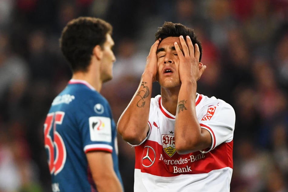 Verzweifelt wie die Fans an der Chancenverwertung des VfB: Stuttgart-Stürmer Nicolás González.