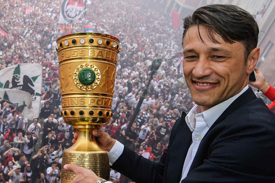 Niko Kovac gewann vor seinem Abgang den DFB Pokal mit der Eintracht - gegen seinen neuen Arbeitgeber FC Bayern München.