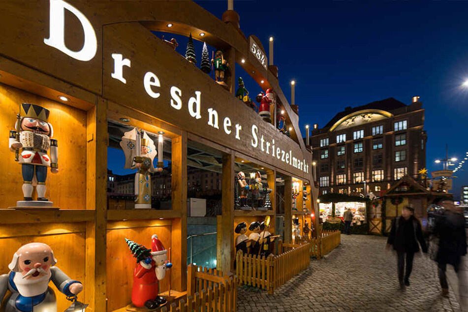 Der Striezelmarkt hat Heiligabend letztmalig geöffnet.