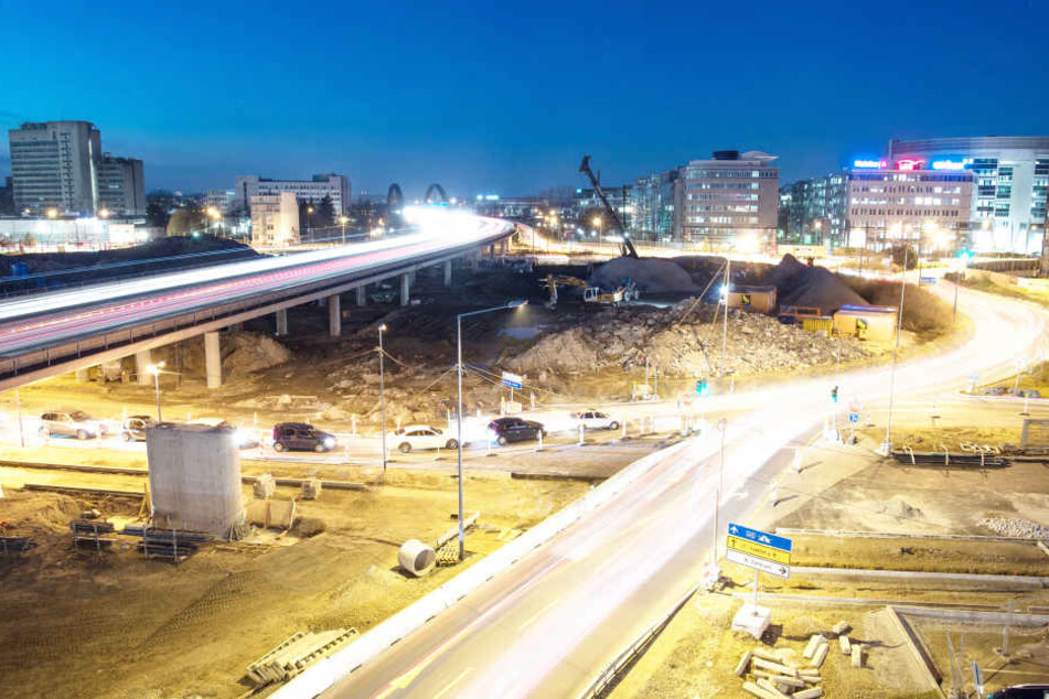 Noch wird am Kaiserlei-Kreisel viel gebaut. 2019 sollen die Bauarbeiten dann fertiggestellt sein.