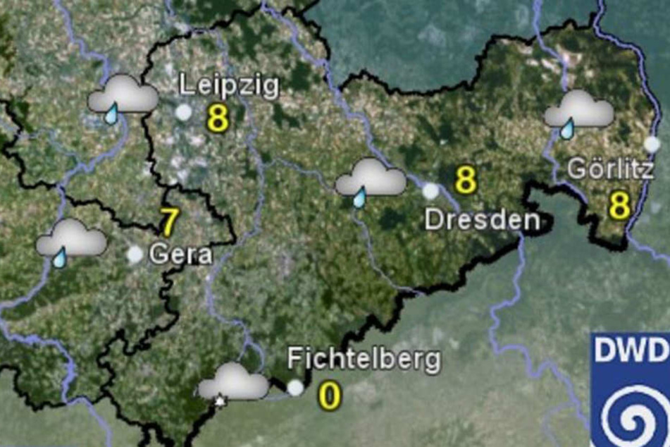 Am Sonnabend ist es noch überwiegend bewölkt und ab und zu kann es regnen.