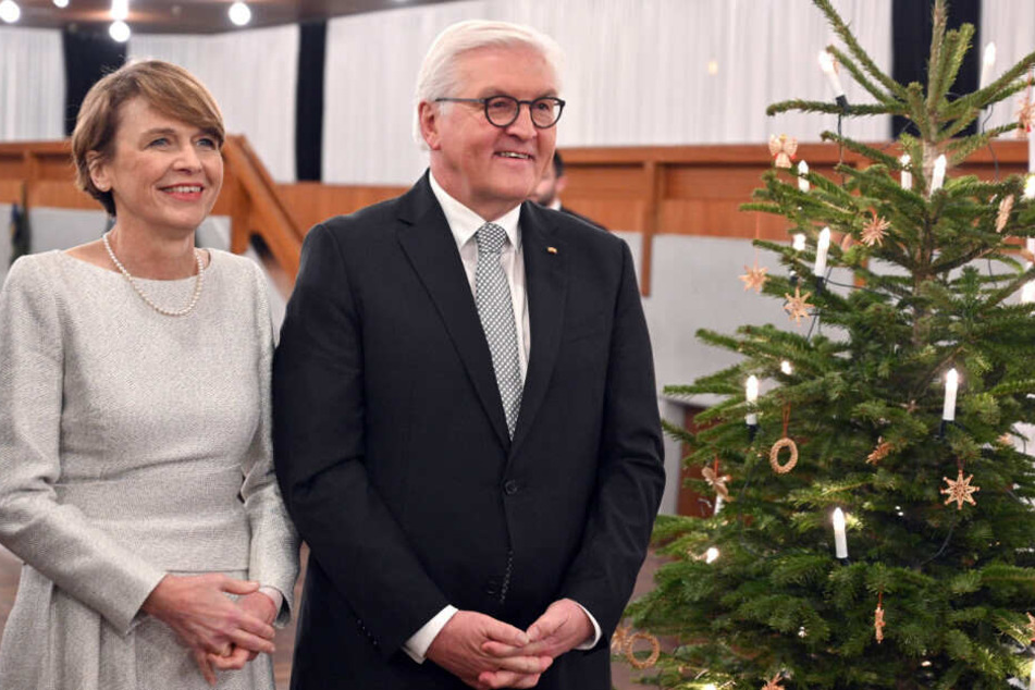 Bundespräsident Frank-Walter Steinmeier mit seiner Ehefrau Elke Büdenbender.
