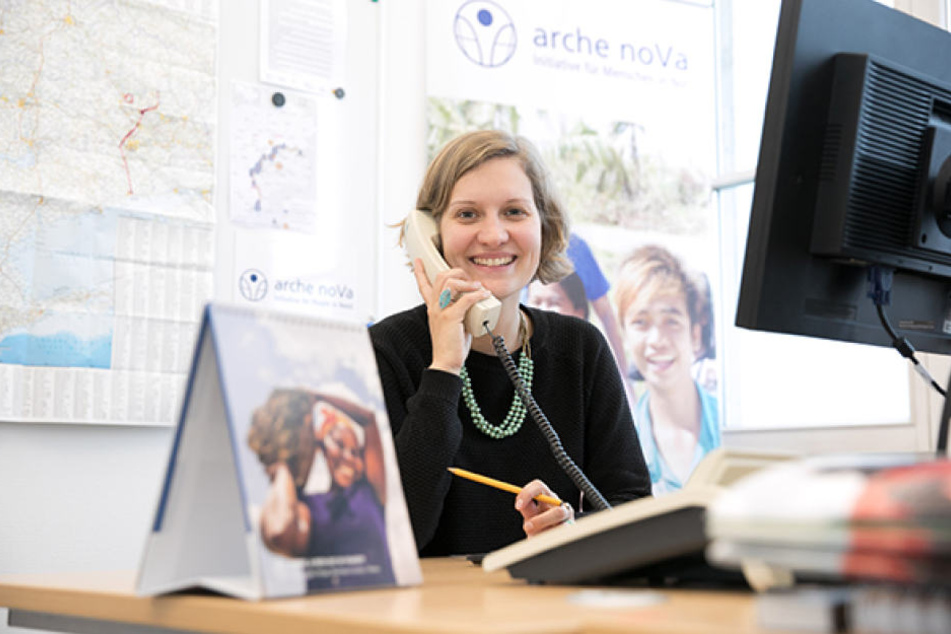 "Arche noVa"-Projektleiterin Stefanie Knörr (32) koordiniert die Dresdner Hilfe in der Ostukraine.