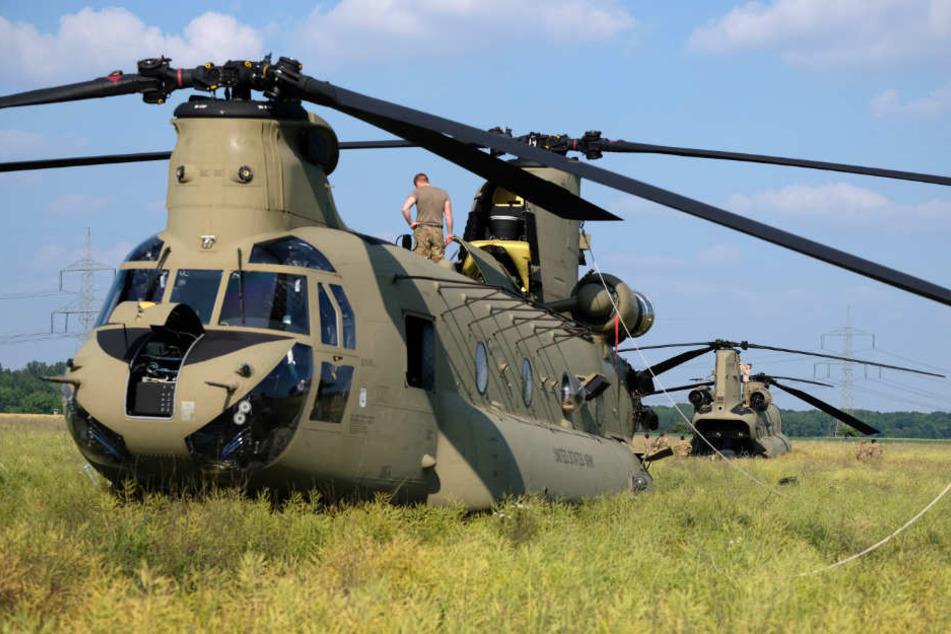 Der US-Army-Hubschrauber flog am Samstag weiter nach Bayern.