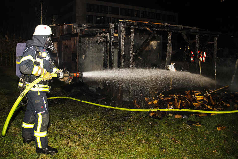 Die Feuerwehr löschte den Brand.
