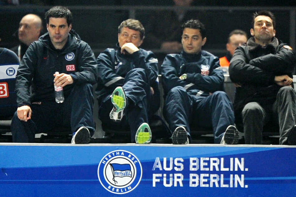 Ante Covic (r) war mit Rene Tretschok (l) bereits unter Otto Rehhagel Co-Trainer.