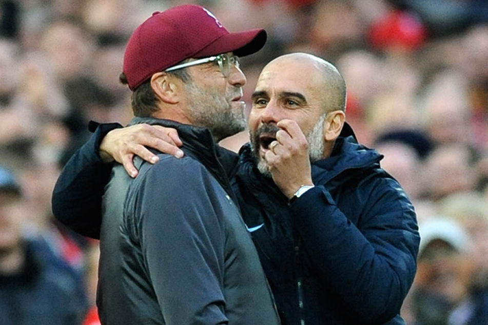 Kennen und schätzen sich seit ihrer gemeinsamen Zeit in der Bundesliga. Jürgen Klopp und Pep Guardiola. Am kommenden Sonntag treffen die beiden ein weiteres Mal mit ihren Teams aufeinander.