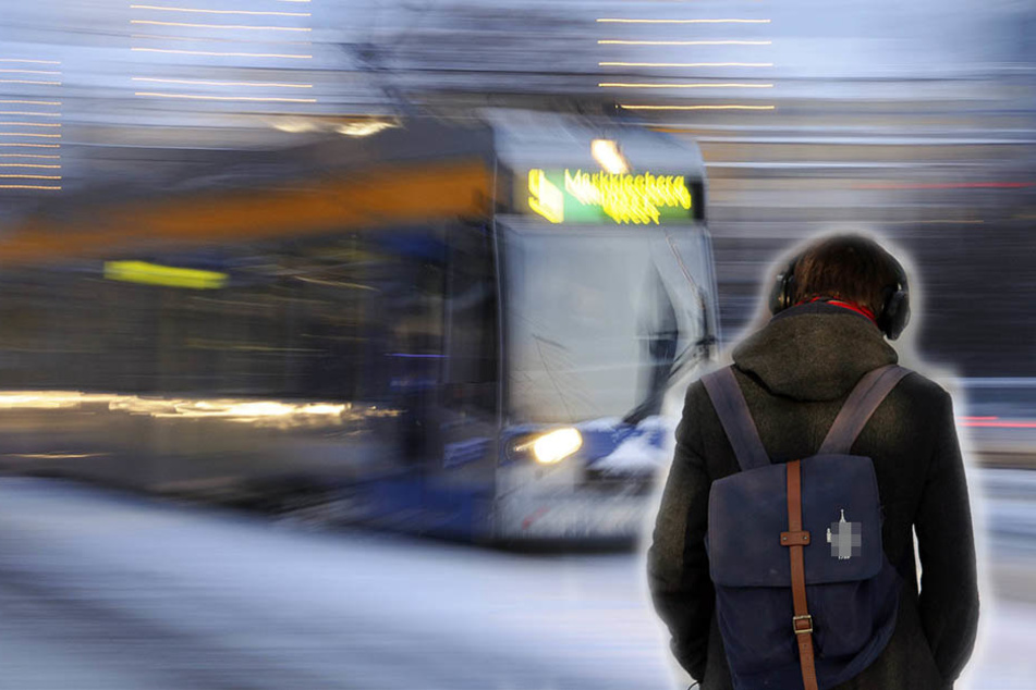 Auf der Eisenbahnstraße wurde ein Mann (34) von einer Straßenbahn erfasst. Wahrscheinlich lenkte ihn die Musik aus seinen Kopfhörern beim Überqueren der Straße ab. (Symbolbild)