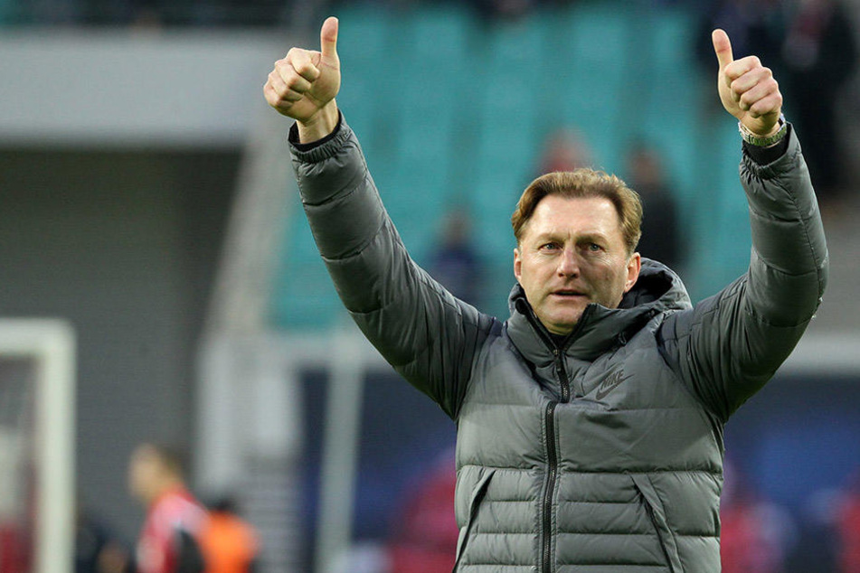 Ralph Hasenhüttl und RB Leipzig wollen den 2. Platz nicht mehr hergeben.