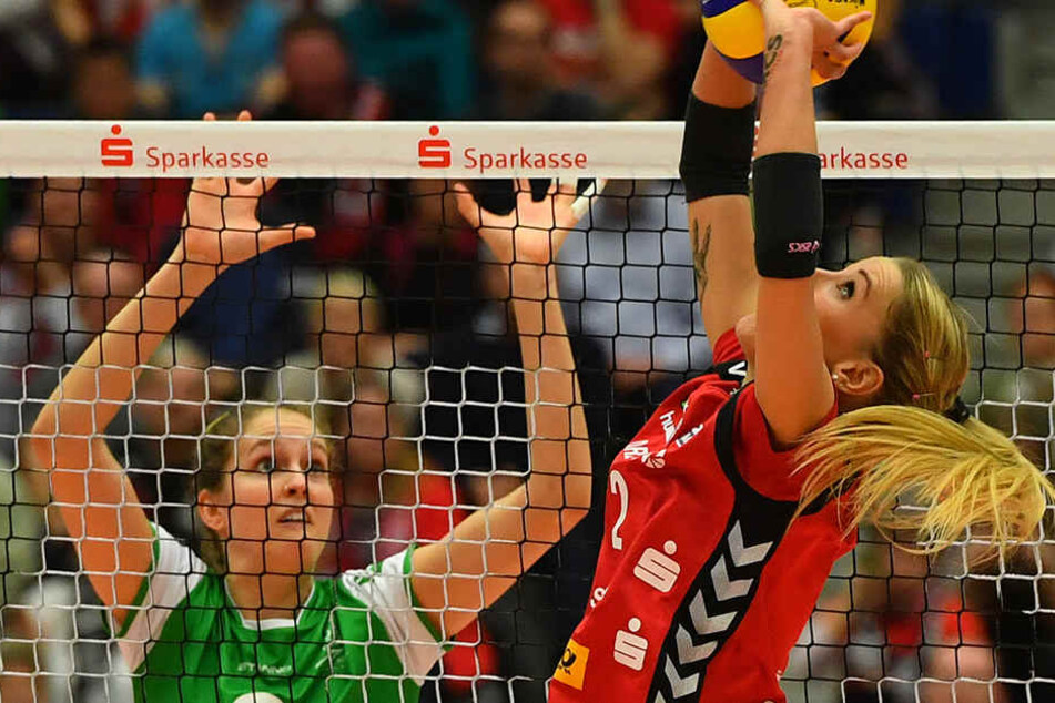 Im ersten Heimspiel der neuen Saison geht es gegen Münster. Mareen Apitz wird wieder für den DSC am Ball sein.