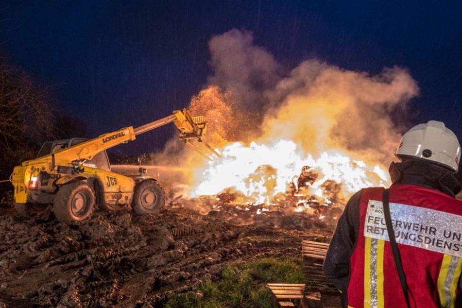 Eine Ausbreitung des Brandes auf Landwirtschaftsmaschinen konnte verhindert werden.