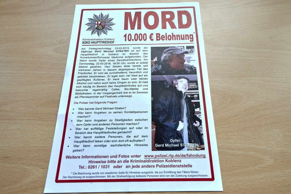 Der Mord an Gerd Michael Straten blieb trotz Belohnung ungeklärt.