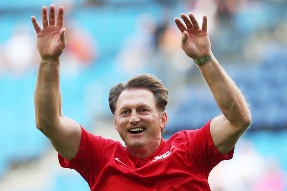 Kann RB-Coach Ralph Hasenhüttl am Sonntag wieder jubeln?