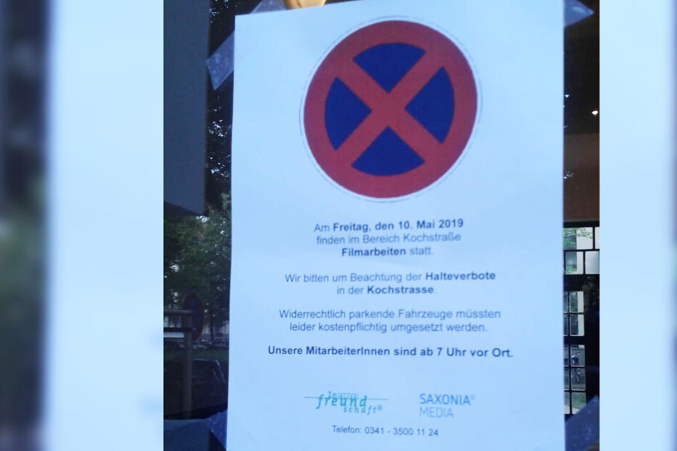 Anwohner wurden bereits vor Tagen über die anstehenden Dreharbeiten der beliebten Krankenhaus-Serie informiert.