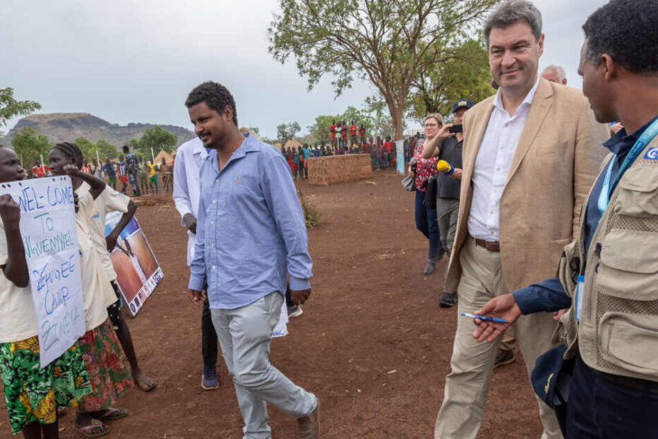 Bayerns Ministerpräsident und CSU-Chef Markus Söder reist aktuell durch Äthiopien.