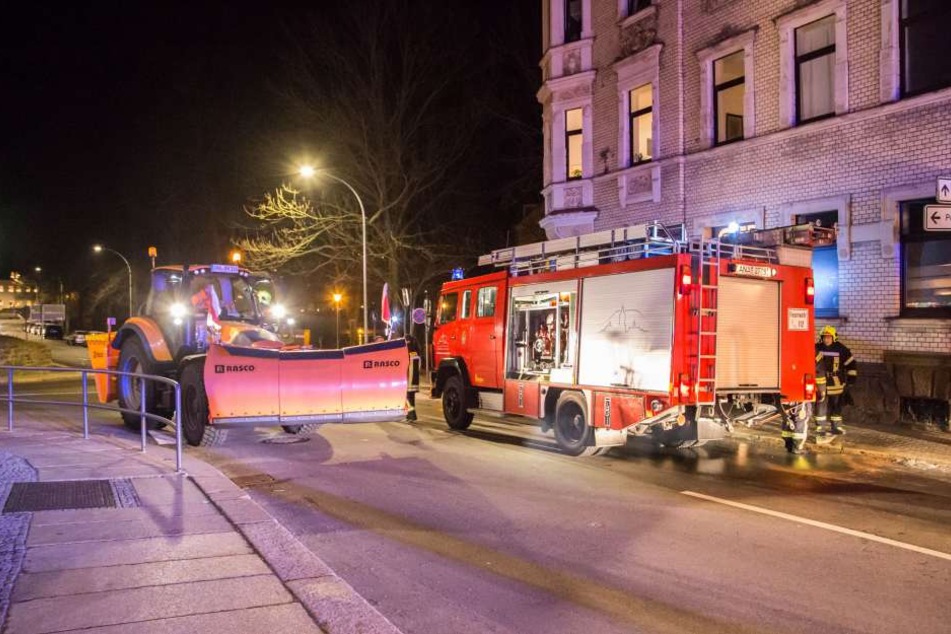 In Annaberg-Buchholz war es zu einem Küchenbrand gekommen.