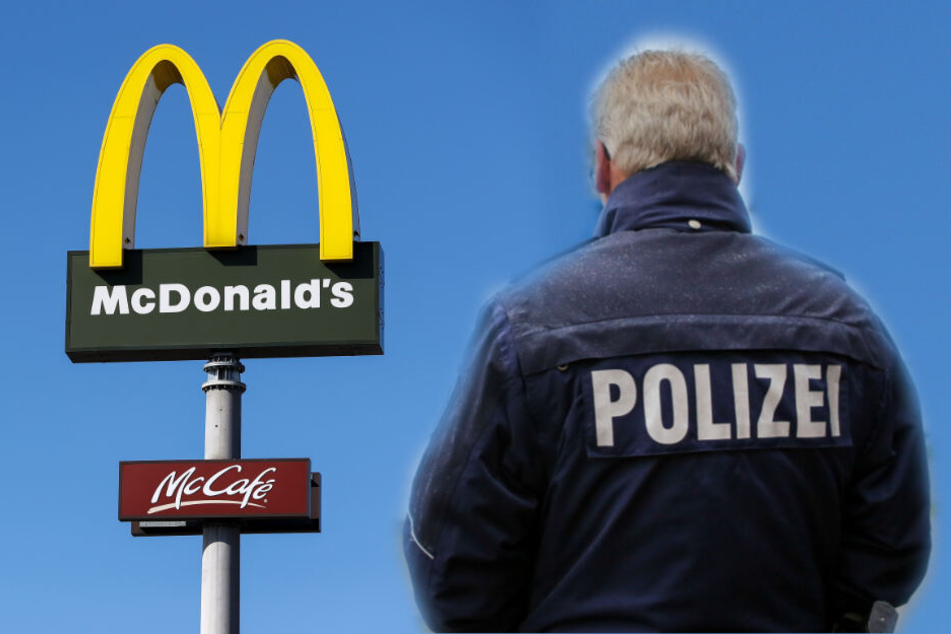 Während Polizeibeamte versuchten zu beruhigen, wurden sie angegriffen. (Fotomontage/Symbolbild)