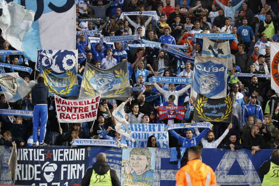 Die Anhänger von Olympique Marseille sind für ihren lautstarken Support bekannt.
