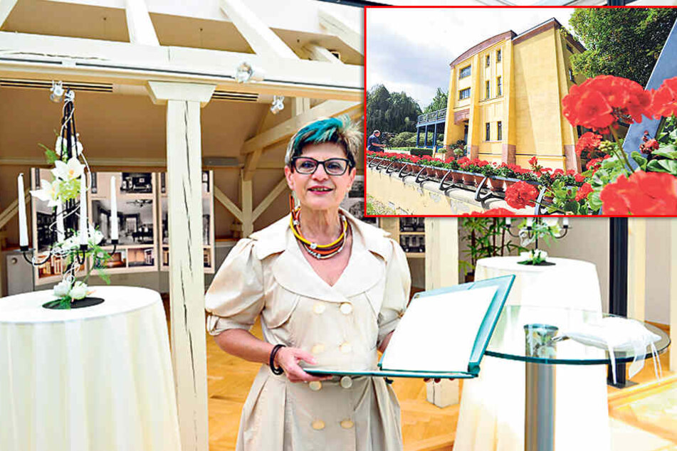 Hochzeitslocation Villa Esche: Standesbeamtin Maria Lieberwirth (60) traute das Paar