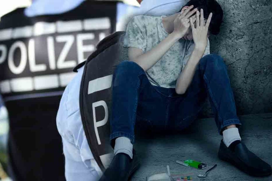 Die Polizei griff die Teenies mit diversen drogenutensilien auf. (Symbolbild)