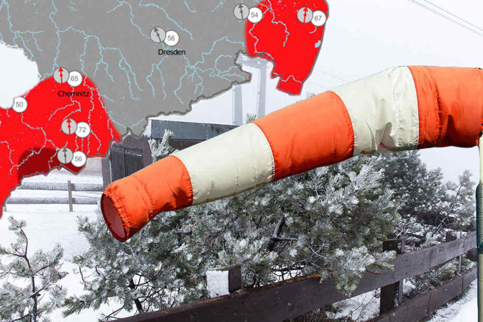 Der Wetterdienst warnt vor Sturm bis zur Windstärke 11.
