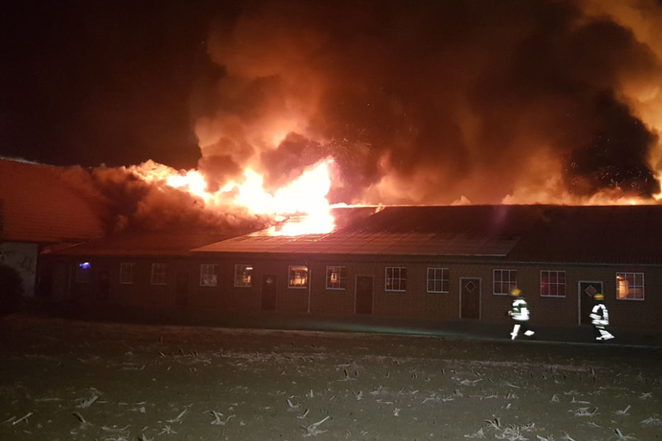 Das Feuer breitete sich ziemlich schnell aus.