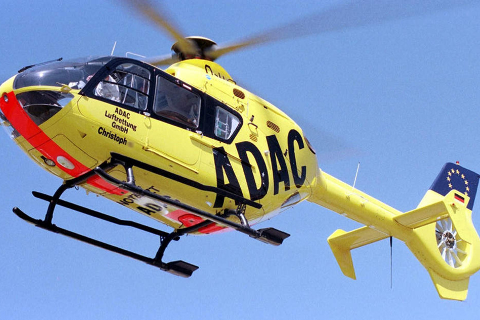 Eine schwer verletzte Person musste mit dem Christoph 13 in ein Krankenhaus geflogen werden.