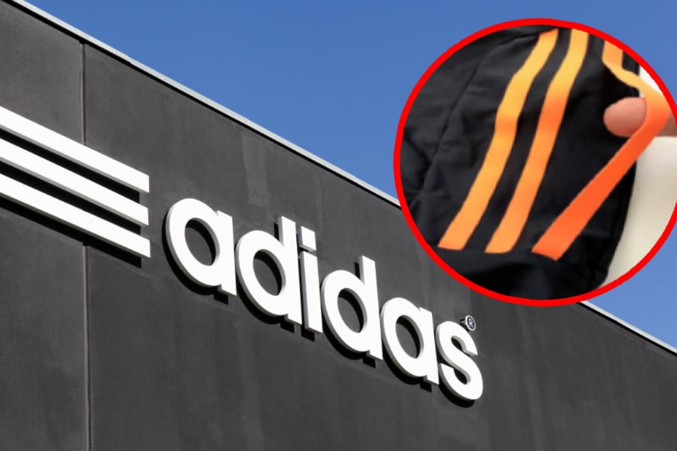 Bei den betroffenen Adidas-Modellen lösen sich die Streifen. (Bildmontage)