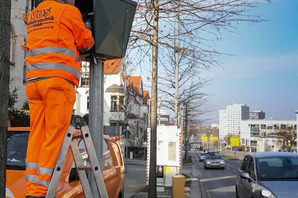 Am Dienstagvormittag wurde der Blitzer an der Bergstraße scharf gestellt.