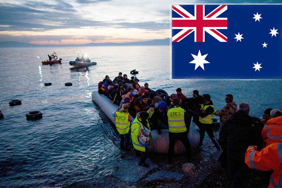 Bootsflüchtlinge kommen am Festland an (Symbolbild).
