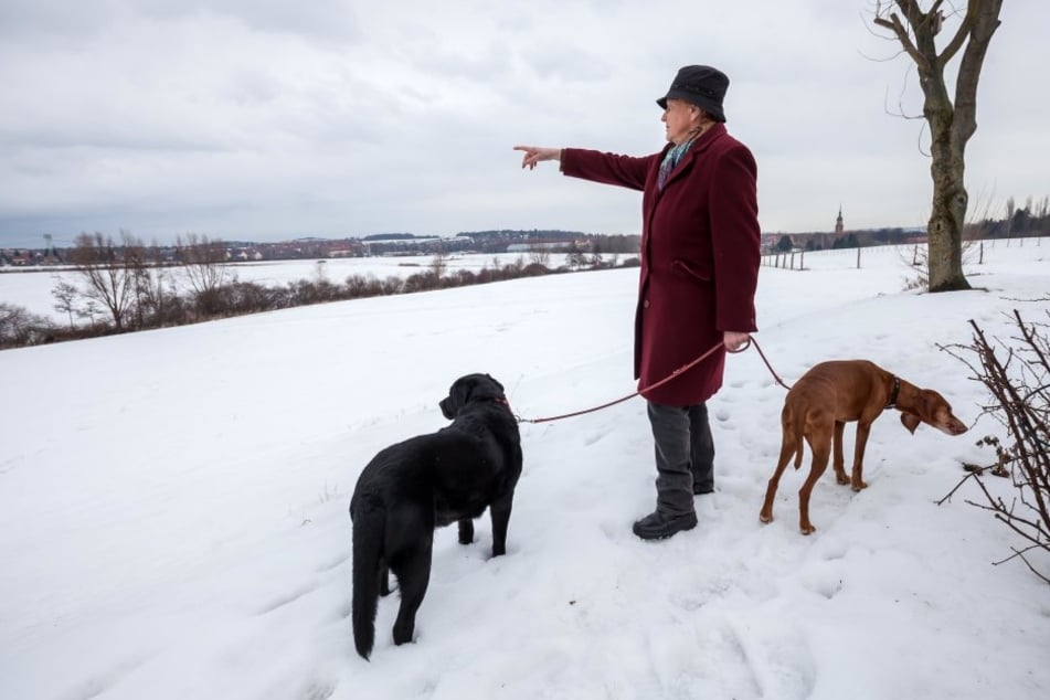Rosmarie Georgi hörte beim Spaziergang mit ihren Hunden die lauten
Schreie.