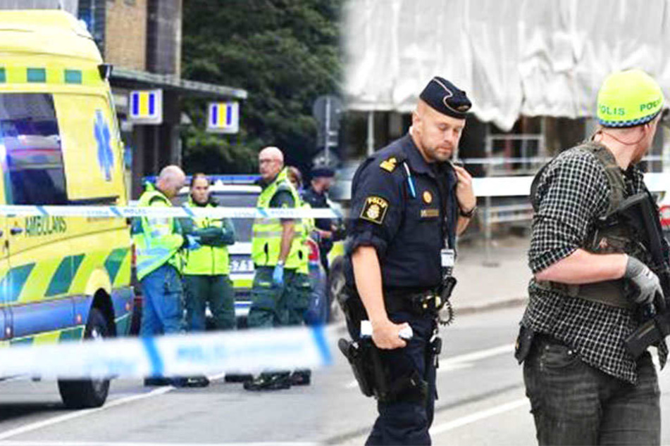 Nach Schüssen in der schwedischen Stadt Malmö wurde der Tatort abgeriegelt.