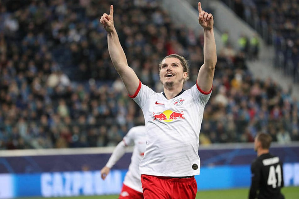 Nach seinem Hammer zum 2:1-Sieg im Hinspiel erzielte Marcel Sabitzer auch in Russland das zweite Tor für RB.
