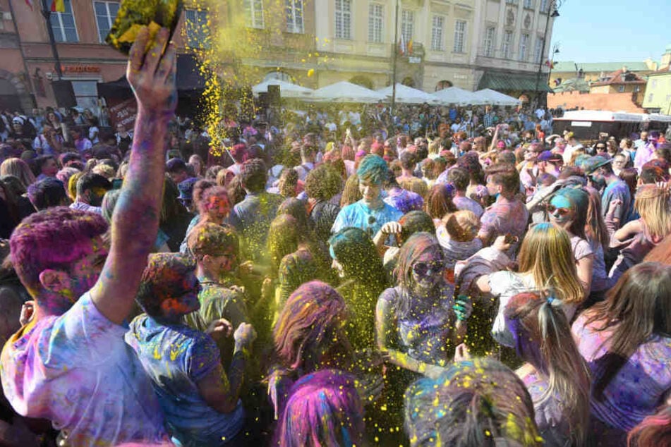 Das Event ist angelehnt an das indische Farbenfest Holi. (Symbolbild)