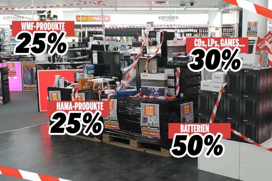 Im ganzen Markt findet Ihr viele Schnäppchen zum großen Ausverkauf!