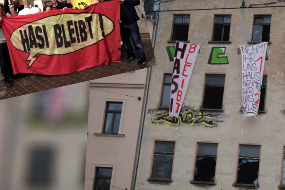Banner für den Erhalt des Hasi.