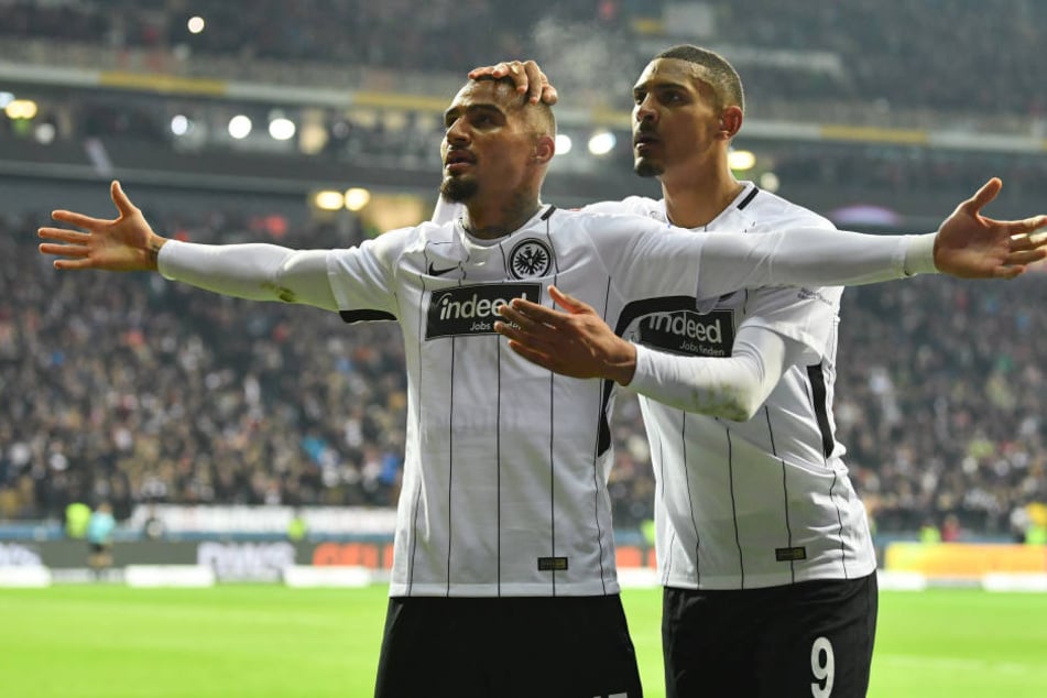 Kevin-Prince Boateng besorgte die 2:1-Führung für Frankfurt.
