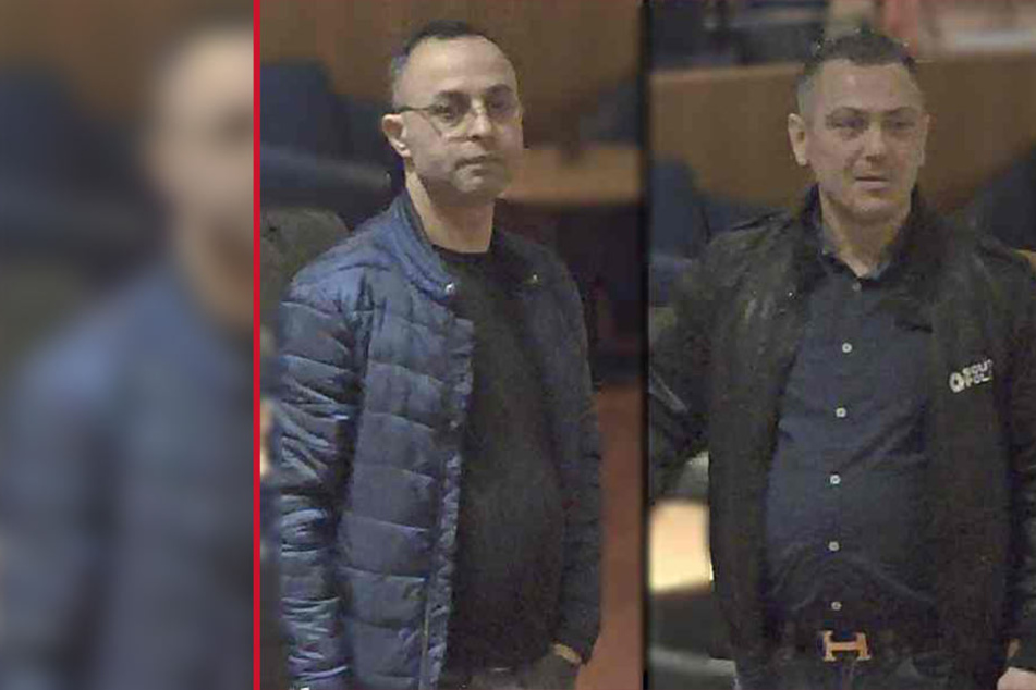 Diese beiden unbekannten Männer sollen regelmäßig Gaststätten in Bad Lippspringe überfallen haben.