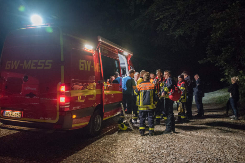 Bis in die Nacht wurde nach dem angeblichen Abgestürzten gesucht.
