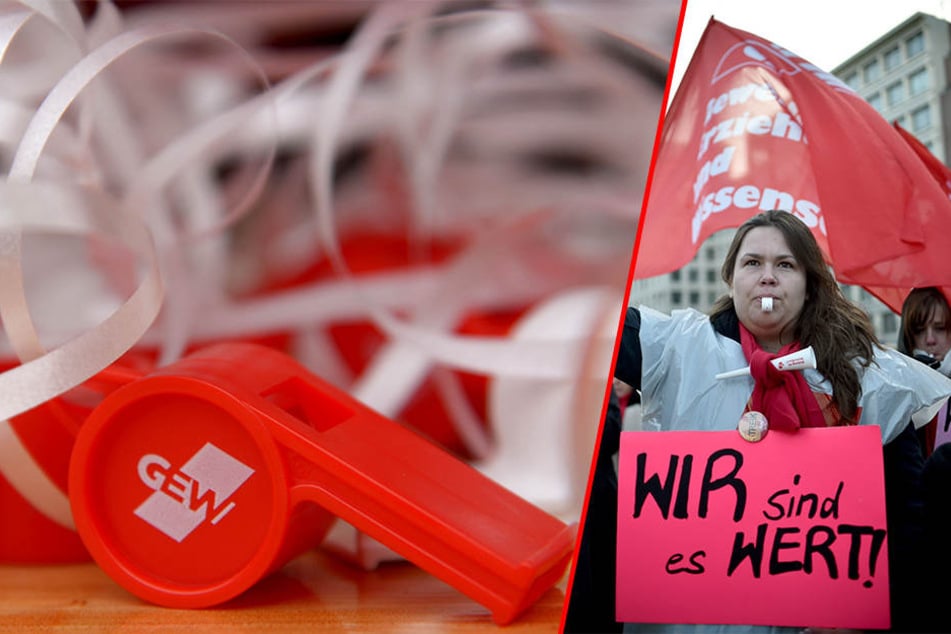 Wie hier in Berlin machen Erzieher und Sozialpädagogen auf sich aufmerksam.