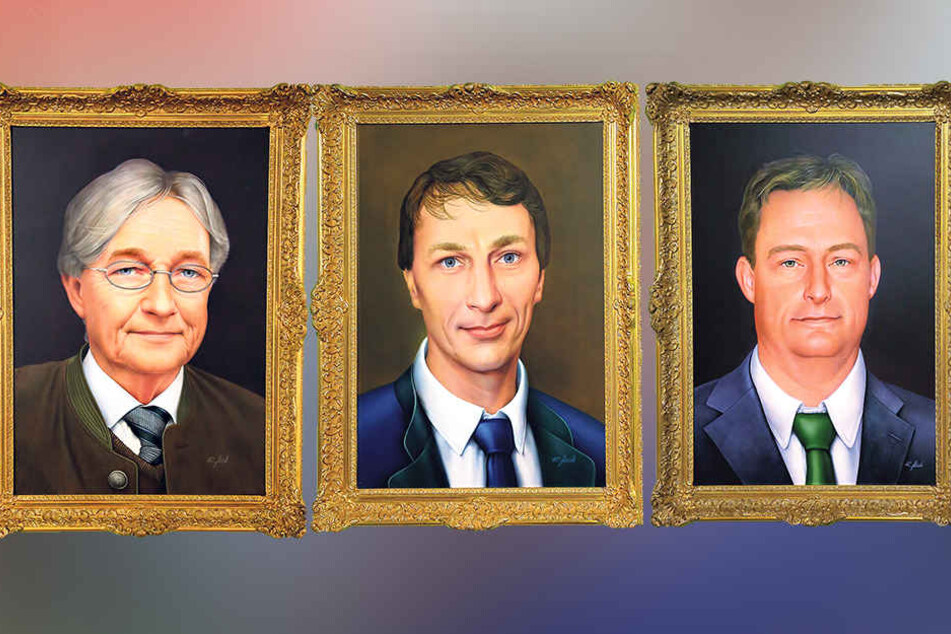 Rüdiger Prinz von Sachsen (v.l.), Arne Prinz von Sachsen und Nils Prinz von Sachsen.