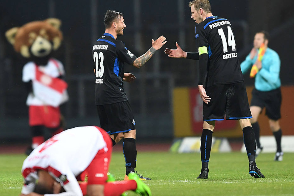 Nach dem Last-Minute-Siegtor war die Freude bei den Profis des SCP groß.