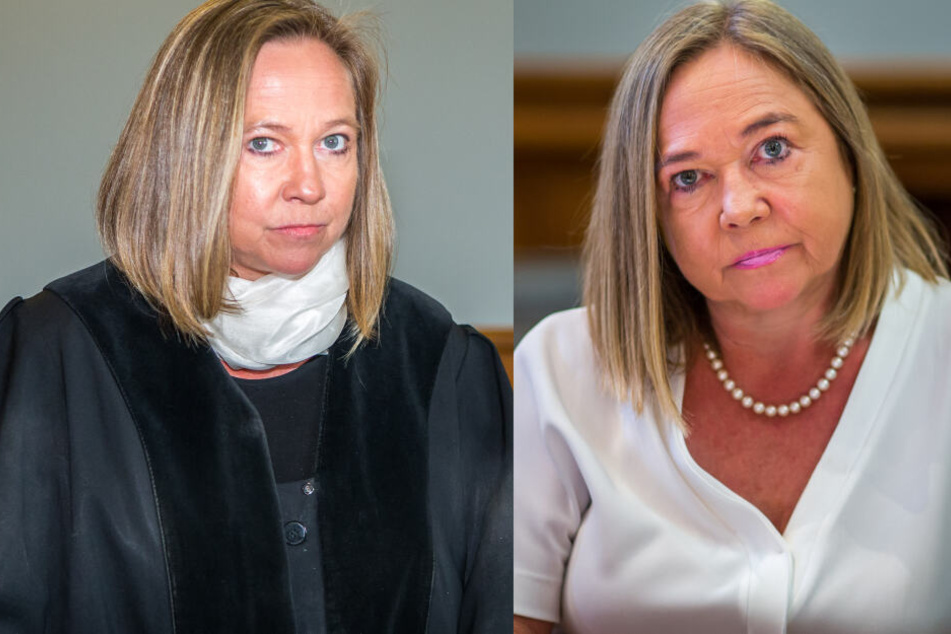Schwarz-Weiß: Zwischen diesen Fotos liegen fast exakt vier Jahre: Oberstaatsanwältin Elke Müssig links als Anklägerin, rechts als Angeklagte.