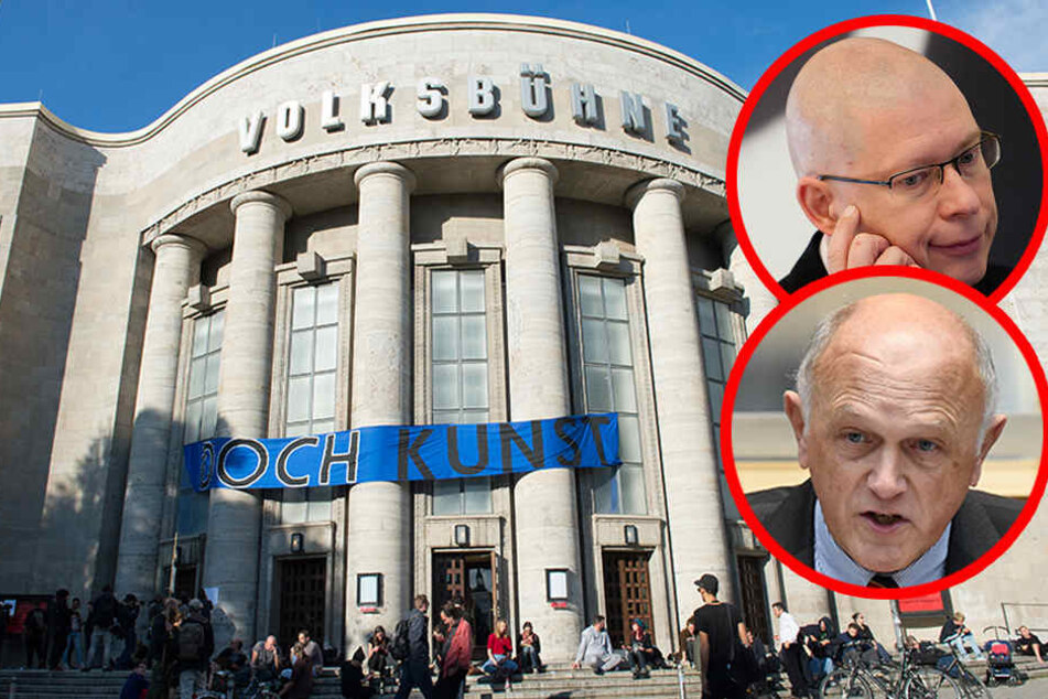 Aktivisten haben das Gebäude am Nachmittag besetzt, protestieren so gegen den neuen Intendanten Chris Dercon.