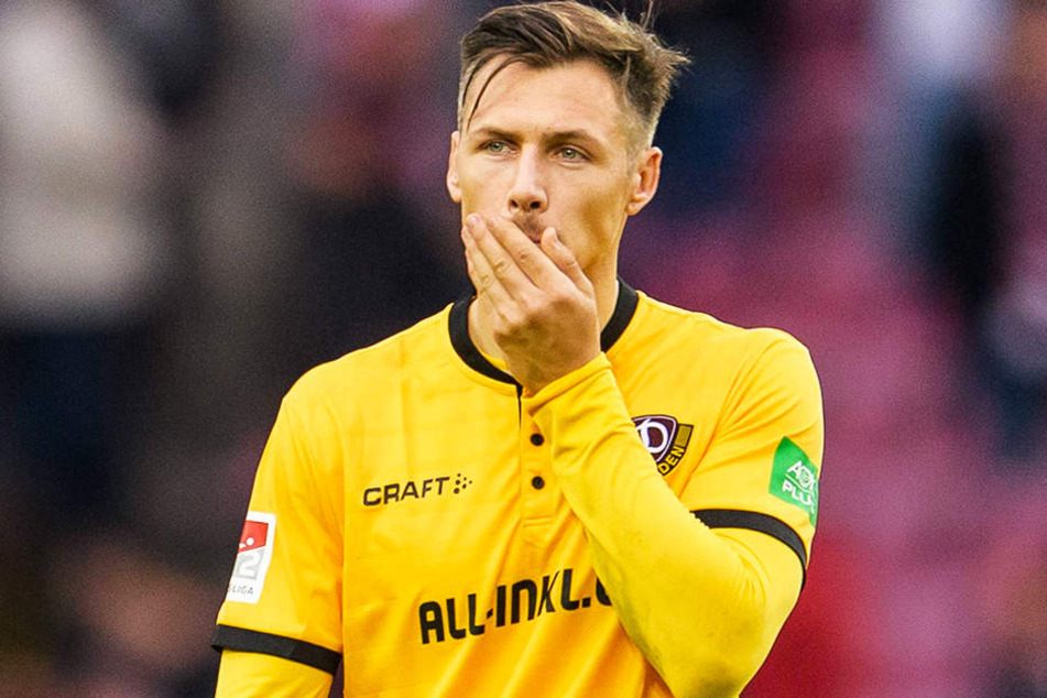 Auch Sören Gonther war nach der bitteren 1:8-Klatsche der Dresdner Dynamos beim 1. FC Köln geschockt, hat die aber abgehakt. Gegen Ingolstadt will der 31-Jährige seine Abwehr besser organisieren.