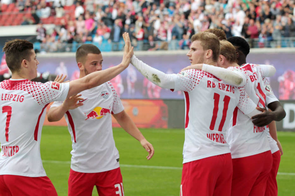 Nach 28 Minuten konnten die RB-Kicker Dank Augustins zweitem Saisontreffer erstmals jubeln. Werner legte nach 64 Minuten nach.