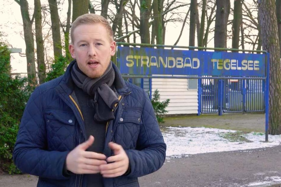 Felix Schönebeck setzt sich seit Jahren für die Erhaltung des Tegeler Strandbads ein.